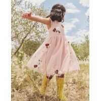 Applique Tulle Dress - Provence Dusty Pink Bugs