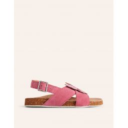 Novelty Cross Over Sandals - Pink Butterfly