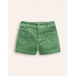 Patch Pocket Shorts - Shamrock Green