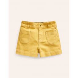 Patch Pocket Shorts - Lemon