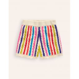 Stripe Knitted Shorts - Multi Stripe