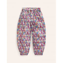 Tapered Vacation Pants - Festival Pink Nautical Floral