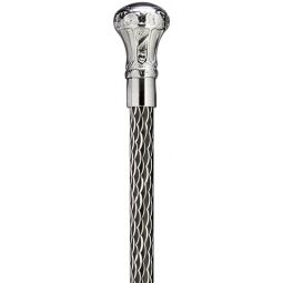Dazzling Chrome-Plated Brass Bulb Handle Pimp Cane: A Fusion of Strength and Glamour