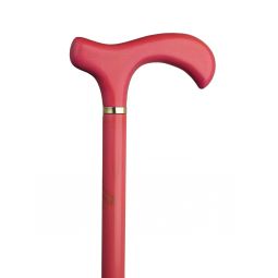 FIGHT BREAST CANCER - PINK Walking Stick for Ladies Melbourne Wood Derby - 36.5