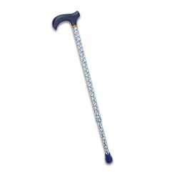 BLUE FRANGIPANI | Adjustable Aluminum Walking Cane | 30.5 - 39.5