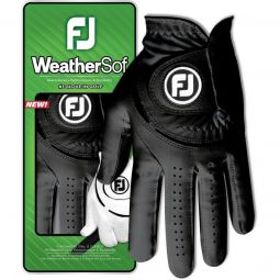 FootJoy WeatherSof Black Golf Gloves 2024