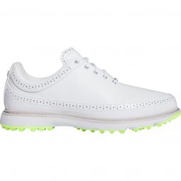adidas MC80 Golf Shoes - Cloud White/Matte Silver/Lucid Lemon
