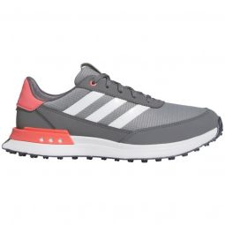 adidas S2G Spikeless 24 Golf Shoes - Grey Three/Cloud White/Preloved Scarlet
