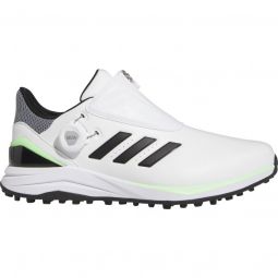 adidas Solarmotion BOA Spikeless 24 Golf Shoes - Cloud White/Core Black/Green Spark