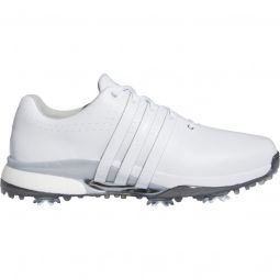 adidas Tour360 24 BOOST Golf Shoes - Cloud White/Cloud White/Silver Metallic