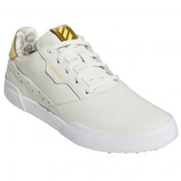 adidas Womens Adicross Retro Golf Shoes - White Tint/Pulse Amber/Ecru Tint