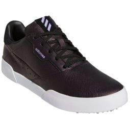 adidas Womens Adicross Retro Golf Shoes - Core Black/Magic Lilac/Core White