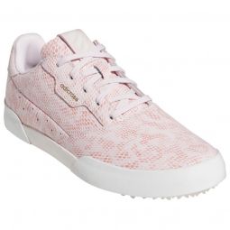 adidas Womens Adicross Retro Golf Shoes - Almost Pink/Core White/Almost Pink