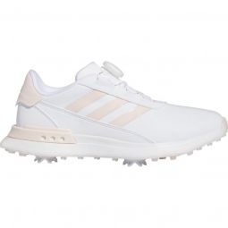adidas Womens S2G BOA 24 Golf Shoes - Cloud White/Wonder Quartz/Off White