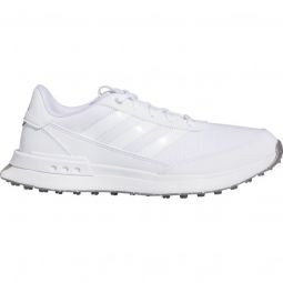 adidas Womens S2G Spikeless 24 Golf Shoes - Cloud White/Cloud White/Charcoal