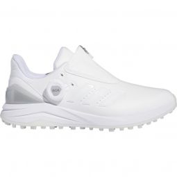 adidas Womens Solarmotion BOA 24 Spikeless Golf Shoes - Cloud White/Cloud White/Silver Metallic