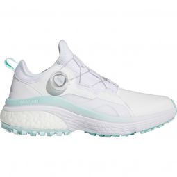 adidas Womens Solarmotion BOA Golf Shoes - Cloud White/Silver Met/Semi Flash Aqua