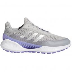 adidas Womens Summervent Golf Shoes - Grey Two/Silver Metallic/Light Purple