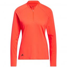 adidas Womens Ultimate365 Solid Quarter Mock Golf Pullover - ON SALE