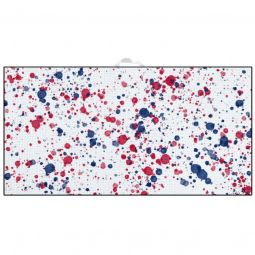 Devant Ultimate Microfiber Golf Towel - Red/White/Blue Splatter