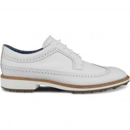 ECCO Classic Hybrid Golf Shoes - White Wingtip
