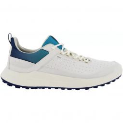 ECCO Core Golf Shoes - White/White/Blue Depths/Caribbean