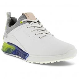 ECCO S-Three Golf Shoes - White/Limepunch
