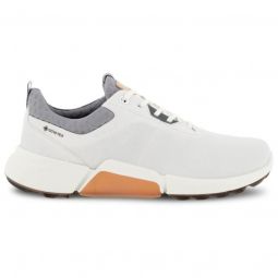 ECCO Womens BIOM H4 Golf Shoes - White/Silver Grey