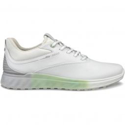 ECCO Womens S-Three Golf Shoes - White/Matcha