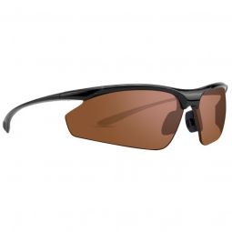 Epoch Eyewear Cadence Black Sunglasses - Polarized Amber Lens