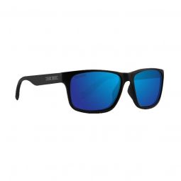 Epoch Delta Black Sunglasses - Polarized Blue Mirror Lens