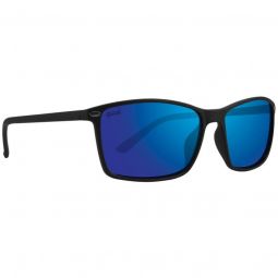 Epoch Eyewear Murphy Black Sunglasses - Polarized Blue Mirror Lens