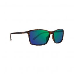 Epoch Eyewear Murphy Tortoise Sunglasses - Polarized Green Mirror Lens