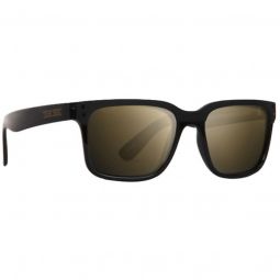 Epoch Eyewear Romeo Matte Black Sunglasses - Polarized Gold Mirror Lens