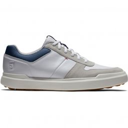 FootJoy Contour Casual Golf Shoes 2024 - White/Grey 54374