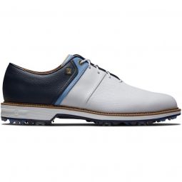 FootJoy Dryjoys Premiere Series Packard Golf Shoes 2024 - White/Blue 54398