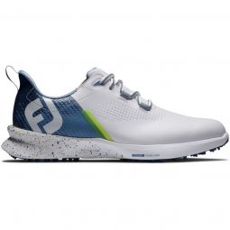 FootJoy Fuel Golf Shoes 2024 - White/Blue 55429