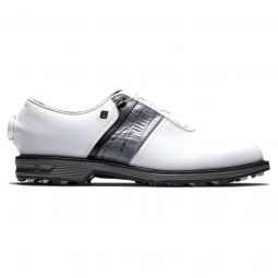 FootJoy Dryjoys Premiere Series Packard Boa Golf Shoes - White/Black/Grey 53921