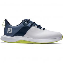 FootJoy ProLite Golf Shoes 2024 - White/Navy 56920