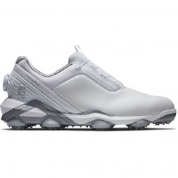 FootJoy Tour Alpha BOA Golf Shoes 2024 - White/Gray 55544