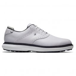 FootJoy Traditions Spikeless Golf Shoes - White 57927