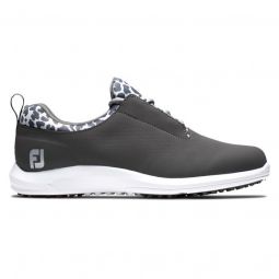 FootJoy Womens FJ Leisure Golf Shoes - Charcoal/Leopard 93155