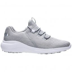 FootJoy Womens Flex Coastal Golf Shoes - Silver/White 95762