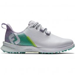 FootJoy Womens Fuel Golf Shoes 2024 - White/Green 90684