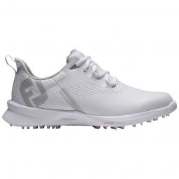 FootJoy Womens Fuel Golf Shoes - White/Light Pink 92373