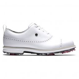 FootJoy Womens Dryjoys Premiere Series Golf Shoes - White/White Cap Toe 99034