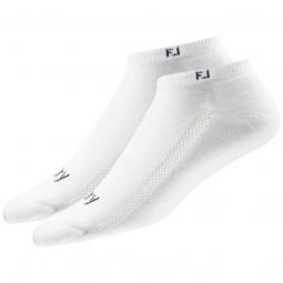 FootJoy Womens ProDry Low Cut Golf Socks White - 2 Pack
