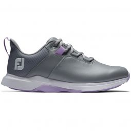 FootJoy Womens ProLite Golf Shoes 2024 - Gray/Lilac 98204