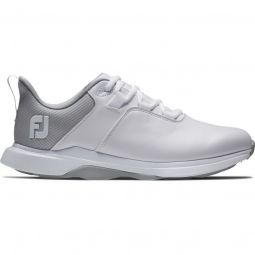 FootJoy Womens ProLite Golf Shoes 2024 - White/Gray 98205