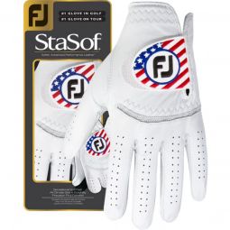 FootJoy Womens StaSof USA Flag Golf Gloves - ON SALE